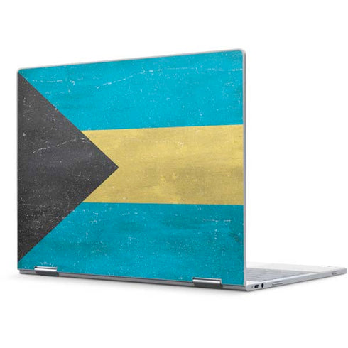 Bahamas Flag Distressed Pixelbook Skin